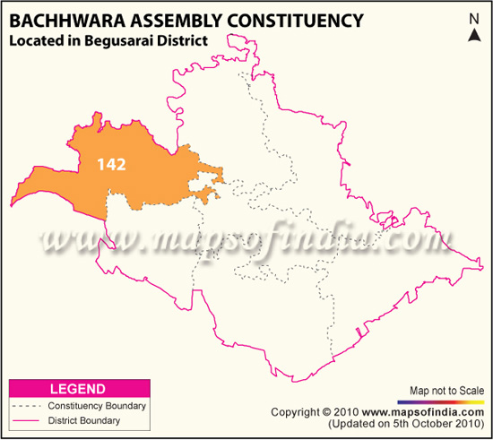 Assembly Constituency Map of Bachhwara