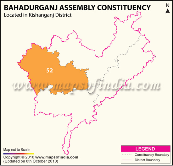 Assembly Constituency Map of Bahadurganj