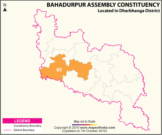 Assembly Constituency Map of Bahadurpur