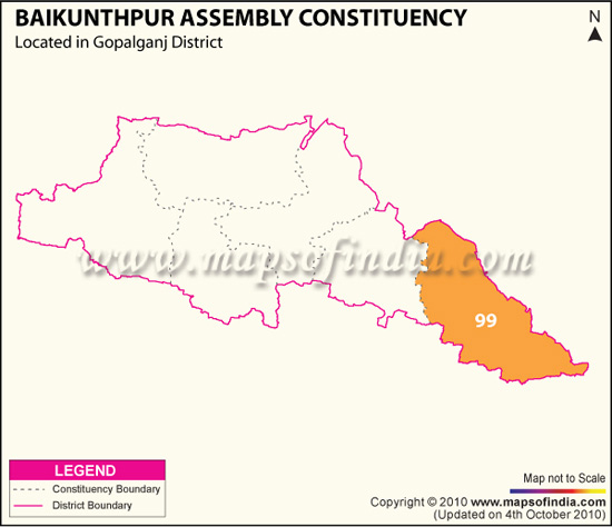 Assembly Constituency Map of Baikunthpur