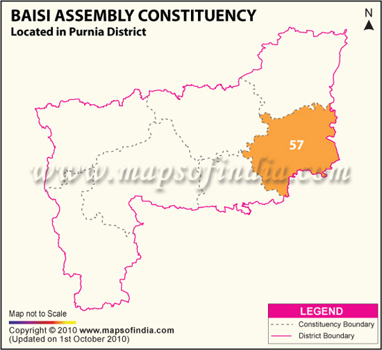 Assembly Constituency Map of Baisi