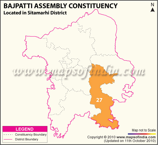 Assembly Constituency Map of Bajpatti