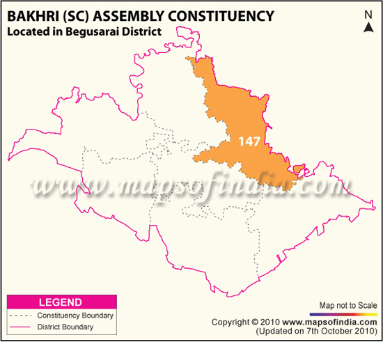 Assembly Constituency Map of Bakhri (SC)