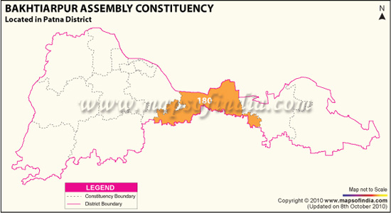 Assembly Constituency Map of Bakhtiarpur