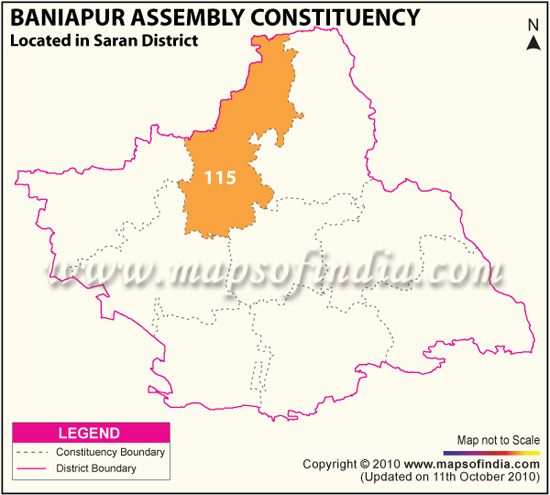 Assembly Constituency Map of Baniapur