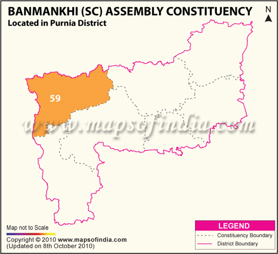 Assembly Constituency Map of Banmankhi (SC)