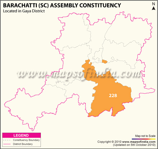 Assembly Constituency Map of Barachatti (SC)