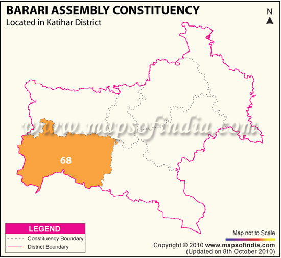Assembly Constituency Map of Barari