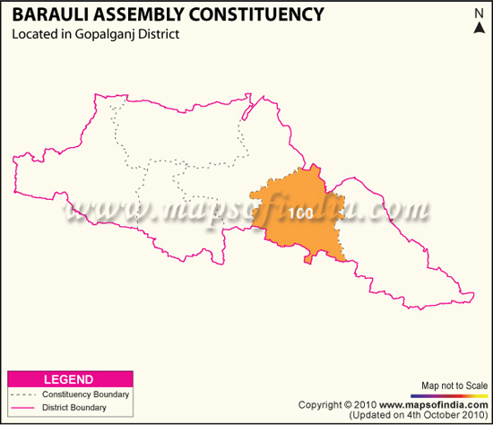 Assembly Constituency Map of Barauli