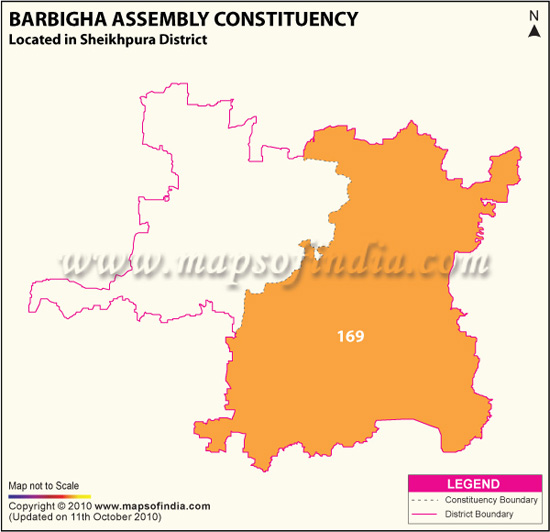 Assembly Constituency Map of Barbigha