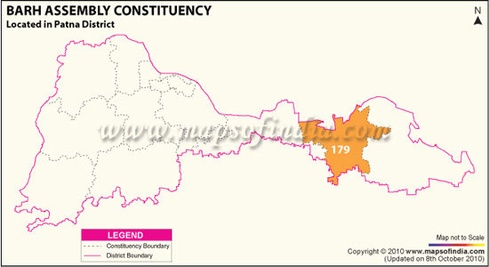 Assembly Constituency Map of Barh