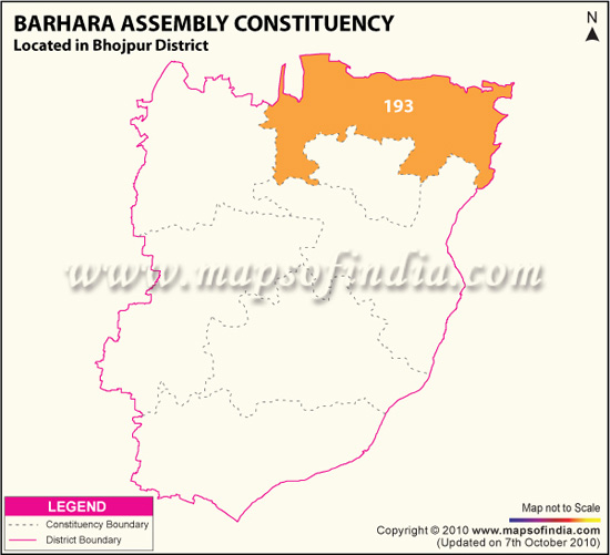 Assembly Constituency Map of Barhara