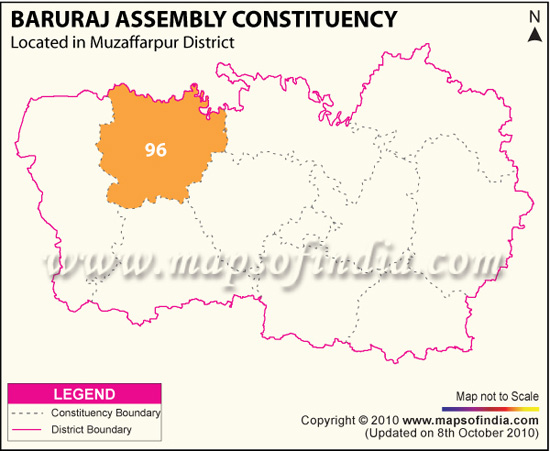 Assembly Constituency Map of Baruraj