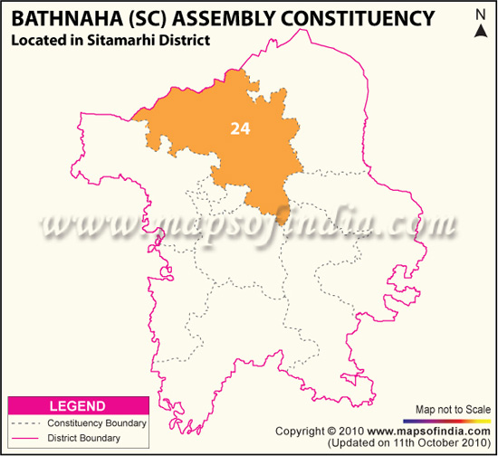 Assembly Constituency Map of Bathnaha (SC)