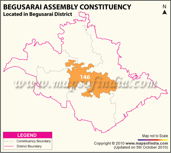 Assembly Constituency Map of Begusarai