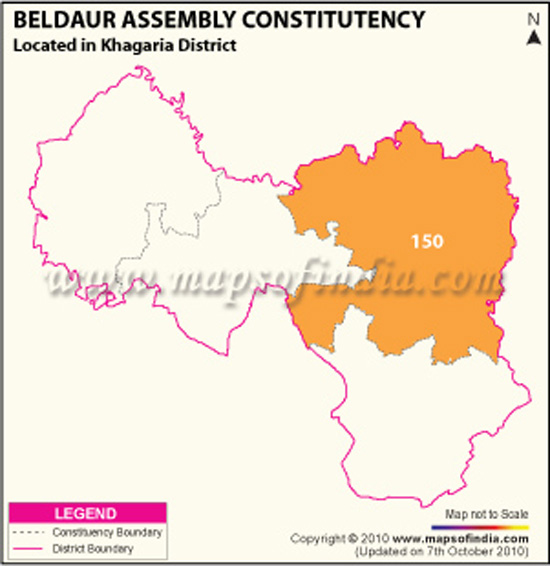 Assembly Constituency Map of Beldaur