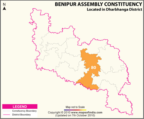 Assembly Constituency Map of Benipur