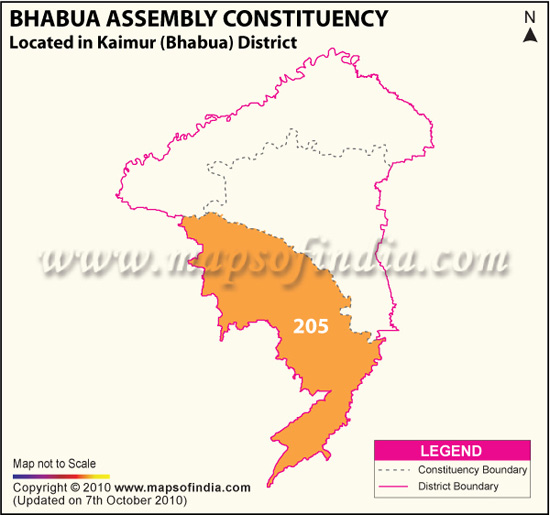 Assembly Constituency Map of Bhabua