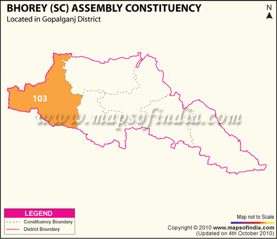 Assembly Constituency Map of Bhorey (SC)