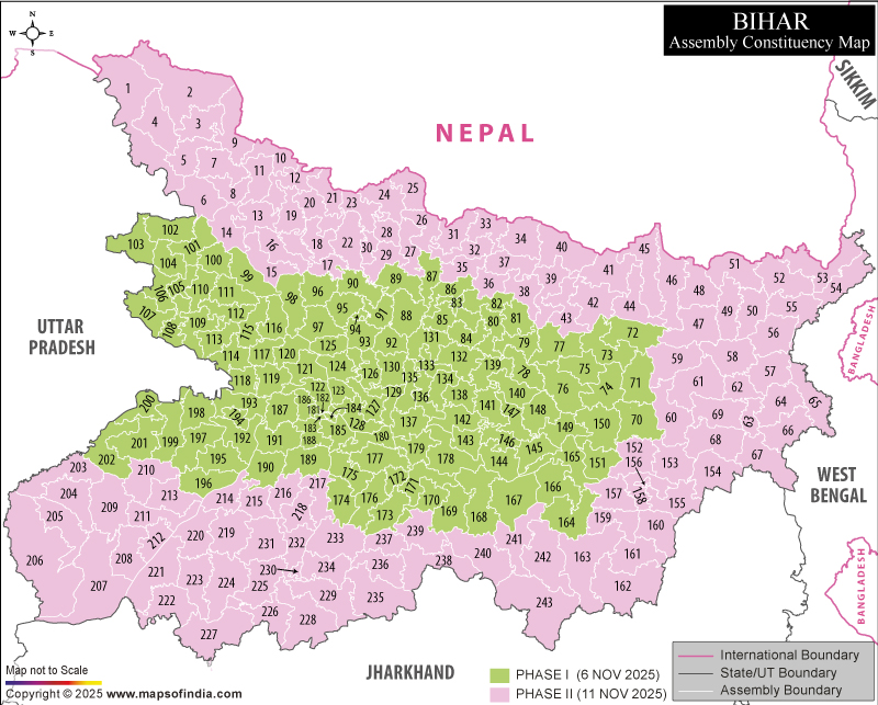Bihar Assembly Constituency Map