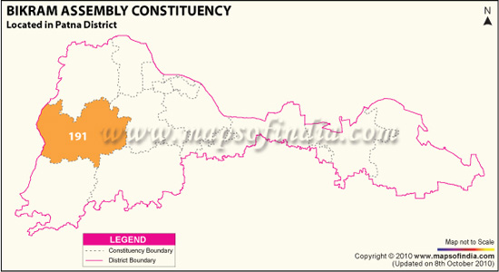 Assembly Constituency Map of Bikram