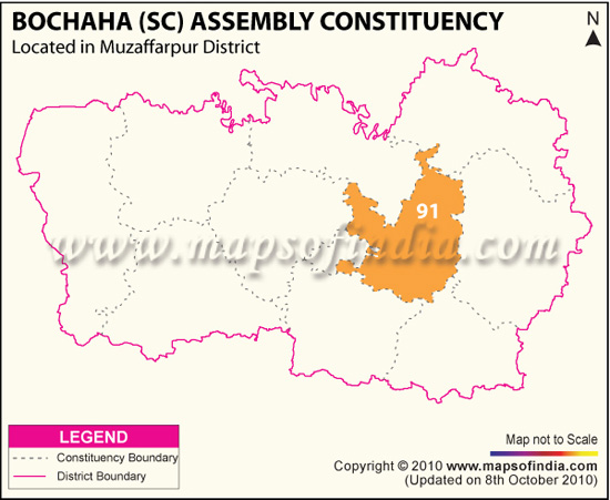 Assembly Constituency Map of Bochaha (SC)