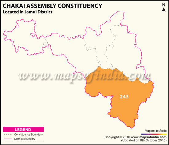 Assembly Constituency Map of Chakai