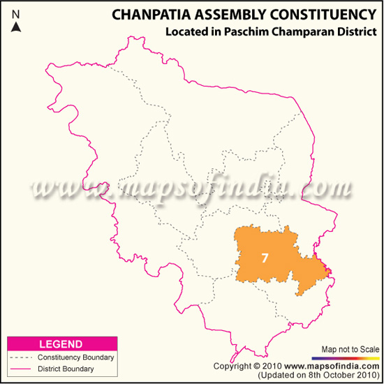 Assembly Constituency Map of Chanpatia