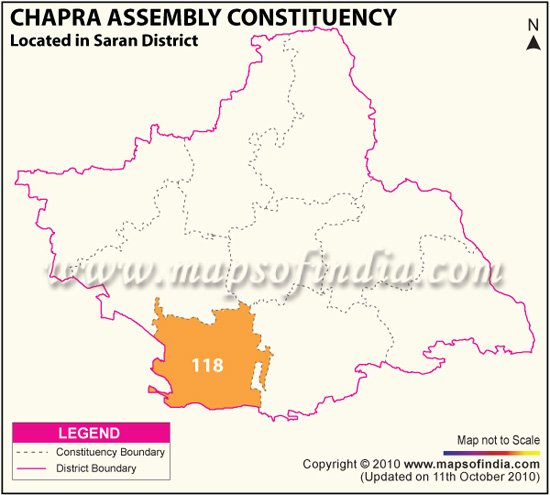 Assembly Constituency Map of Chapra