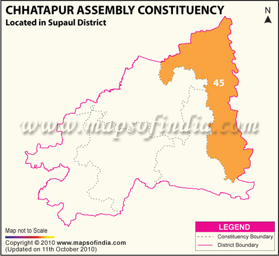 Assembly Constituency Map of Chhatapur