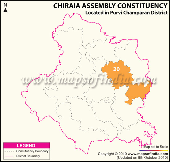 Assembly Constituency Map of Chiraia