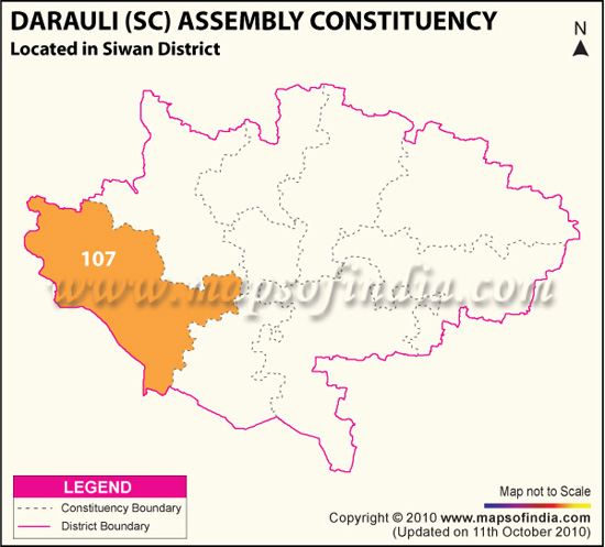 Assembly Constituency Map of Darauli (SC)