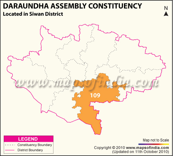 Assembly Constituency Map of Daraundha