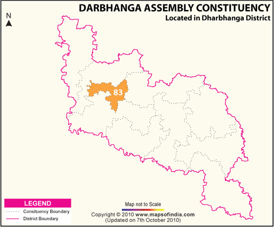 Assembly Constituency Map of Darbhanga