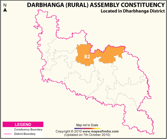 Assembly Constituency Map of Darbhanga