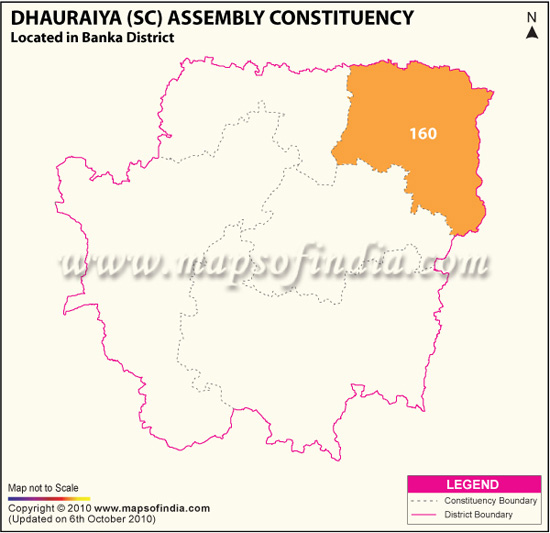 Assembly Constituency Map of Dhauraiya (SC)