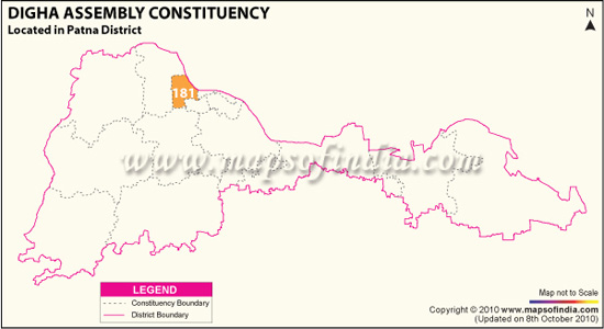 Assembly Constituency Map of Digha