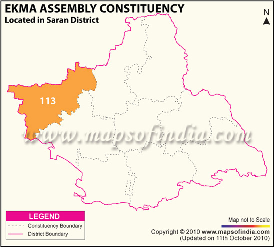 Assembly Constituency Map of Ekma