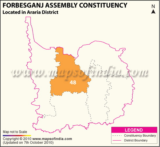 Assembly Constituency Map of Forbesganj