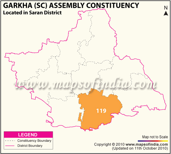Assembly Constituency Map of Garkha (SC)