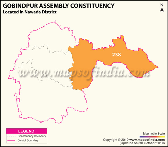 Assembly Constituency Map of Gobindpur