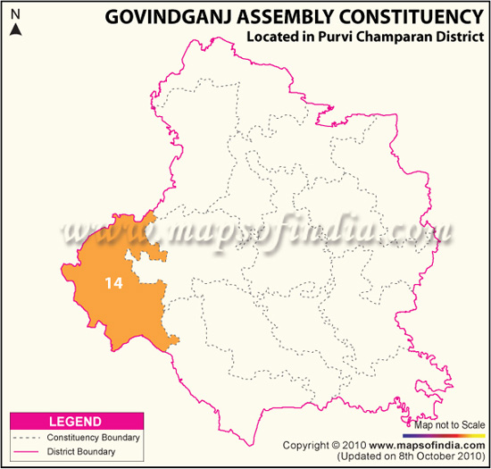 Assembly Constituency Map of Govindganj