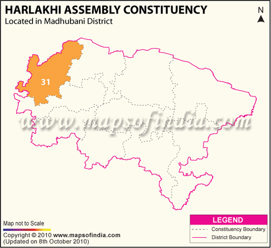 Assembly Constituency Map of Harlakhi