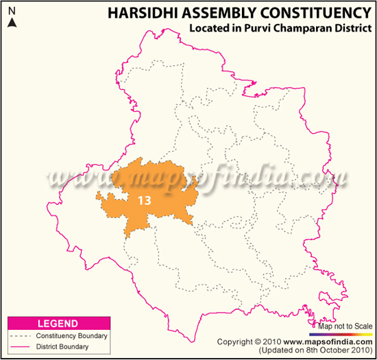 Assembly Constituency Map of Harsidhi (SC)