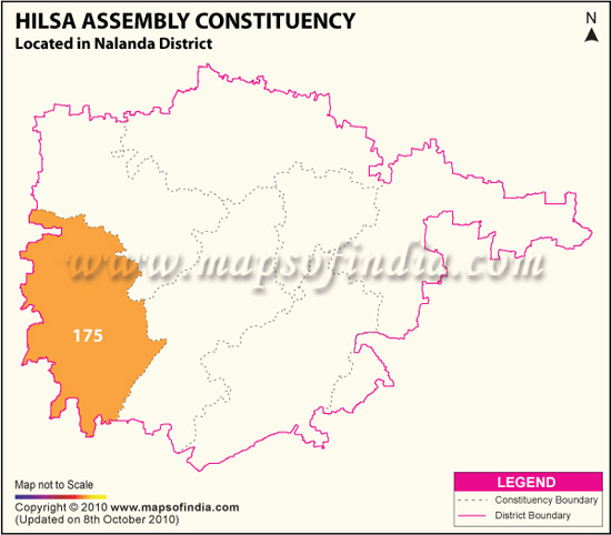 Assembly Constituency Map of Hilsa