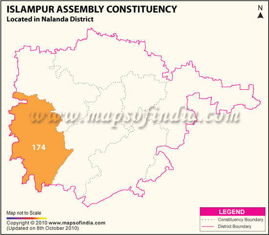 Assembly Constituency Map of Islampur
