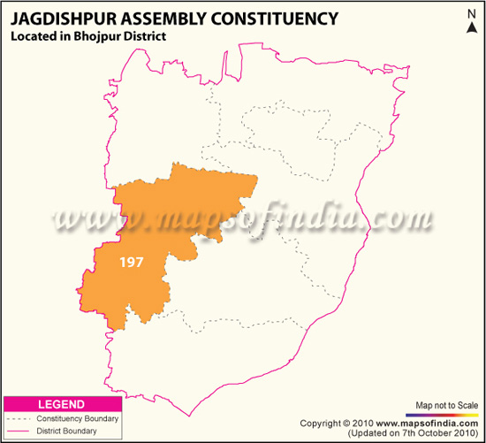 Assembly Constituency Map of Jagdishpur