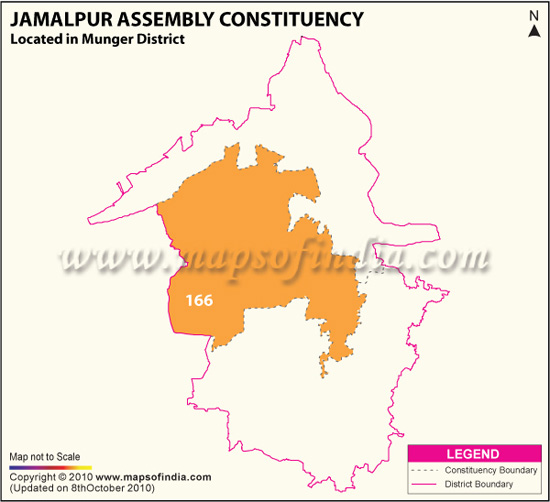 Assembly Constituency Map of Jamalpur