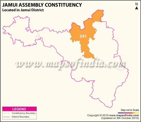 Assembly Constituency Map of Jamui