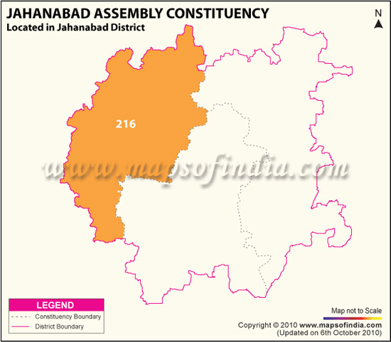Assembly Constituency Map of Jehanabad